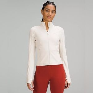 Lululemon White Opal Define Cropped Jacket Sz 6